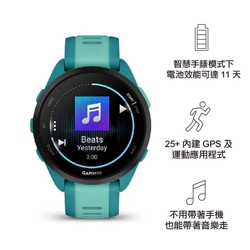 【訂購聯絡客服 Contact CS to order】GPS 智慧心率進階跑錶 Forerunner 165