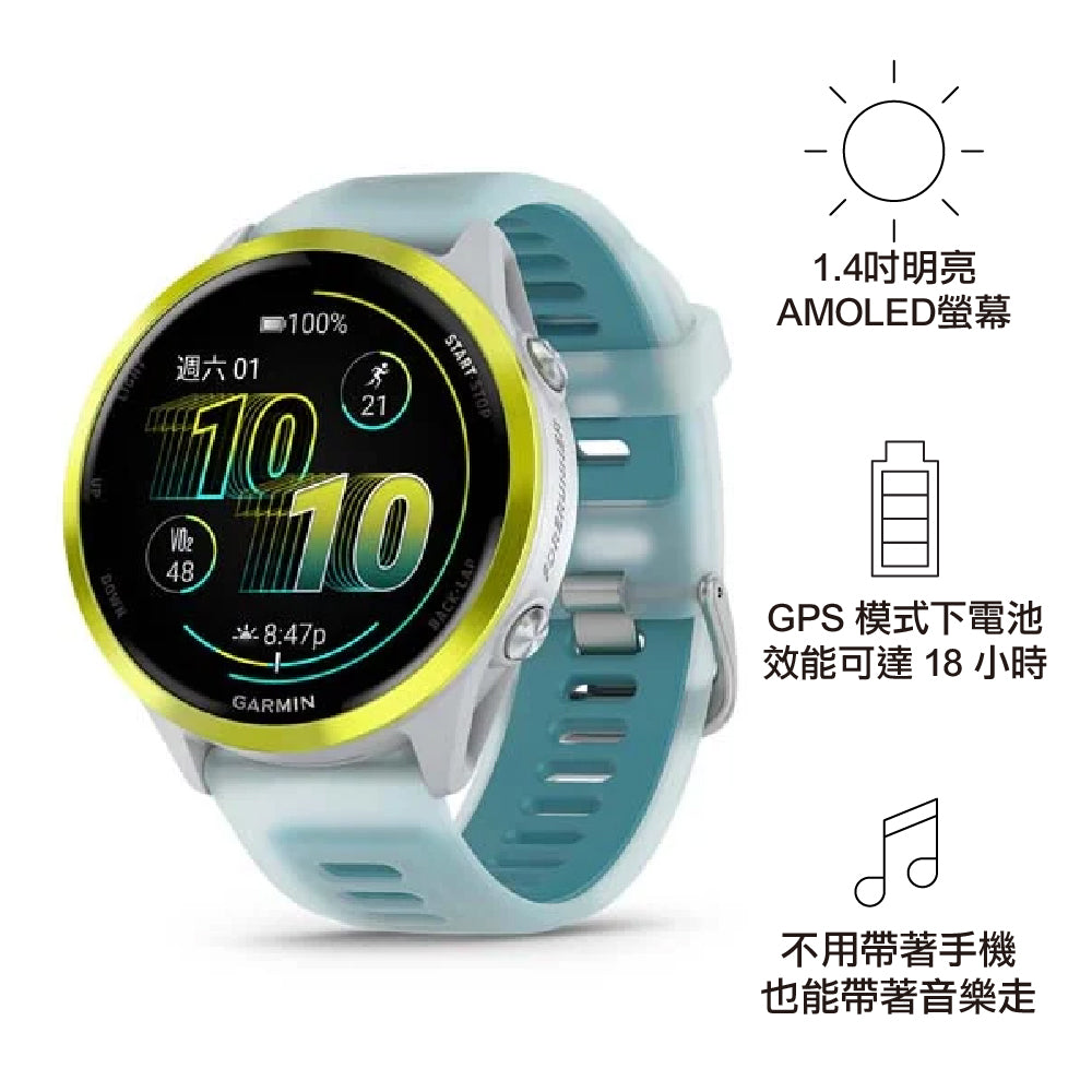 【預售 VIP 優惠,最快二至八星期左右有貨 PreSale VIP Exclusive Earliest arrival around 2-8 weeks】原裝行貨 GPS 智慧心率進階跑錶 Forerunner 570 47mm