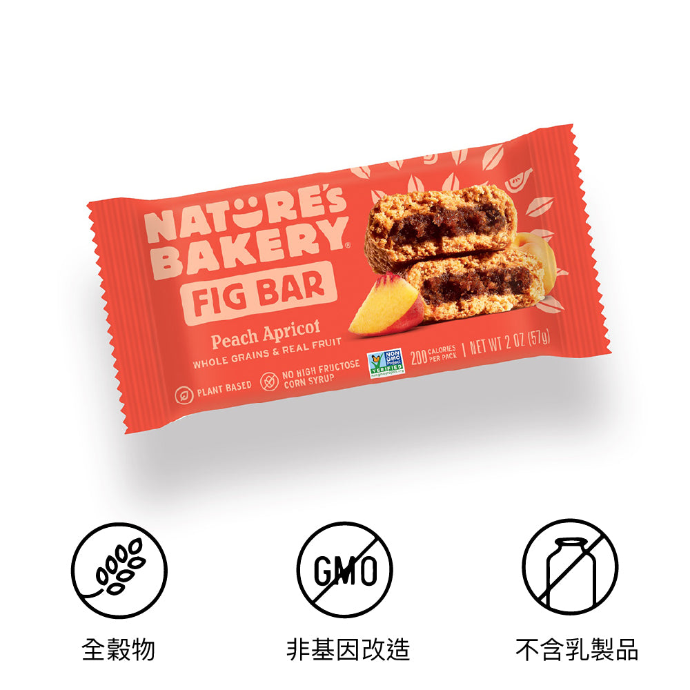 全穀物能量棒 Whole Wheat Fig Bar Peach Apricot 57g / 2oz