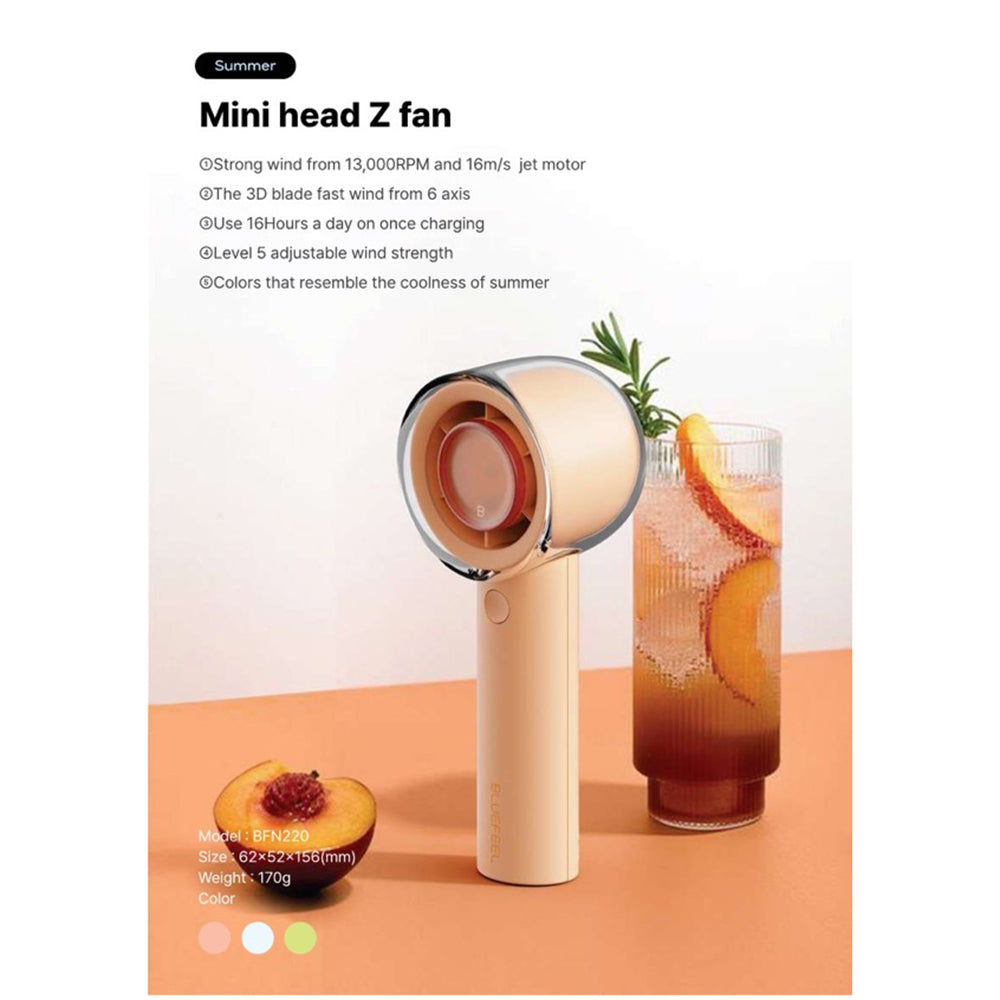 USB 充電式手提風扇【續航長達 16 小時】USB Mini head Z-fan【Last up to 16hrs】