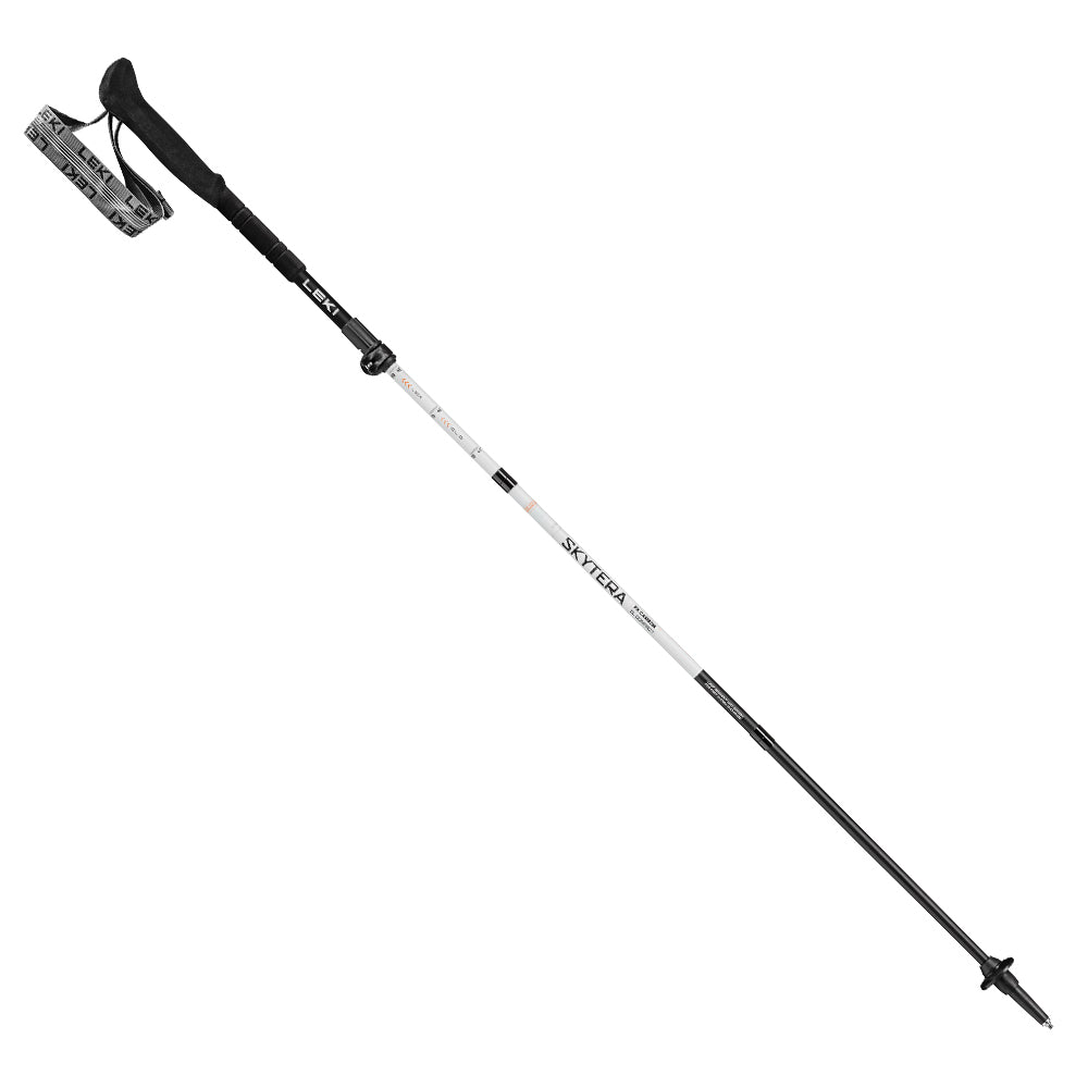 碳纖維 1 字柄登山杖 Skytera FX Carbon Superlite Compact white-black-orange 100-120 cm 1pr