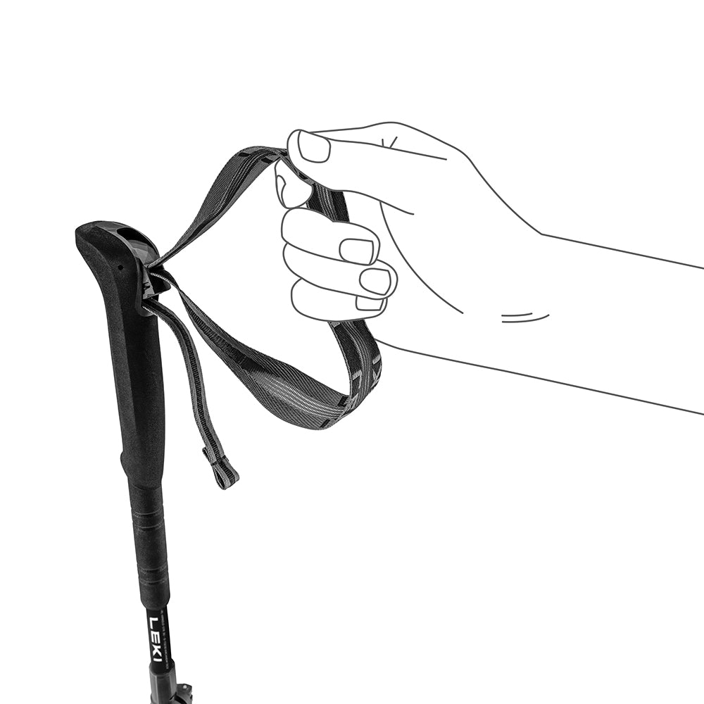 碳纖維 1 字柄登山杖 Skytera FX Carbon Superlite Compact white-black-orange 100-120 cm 1pr