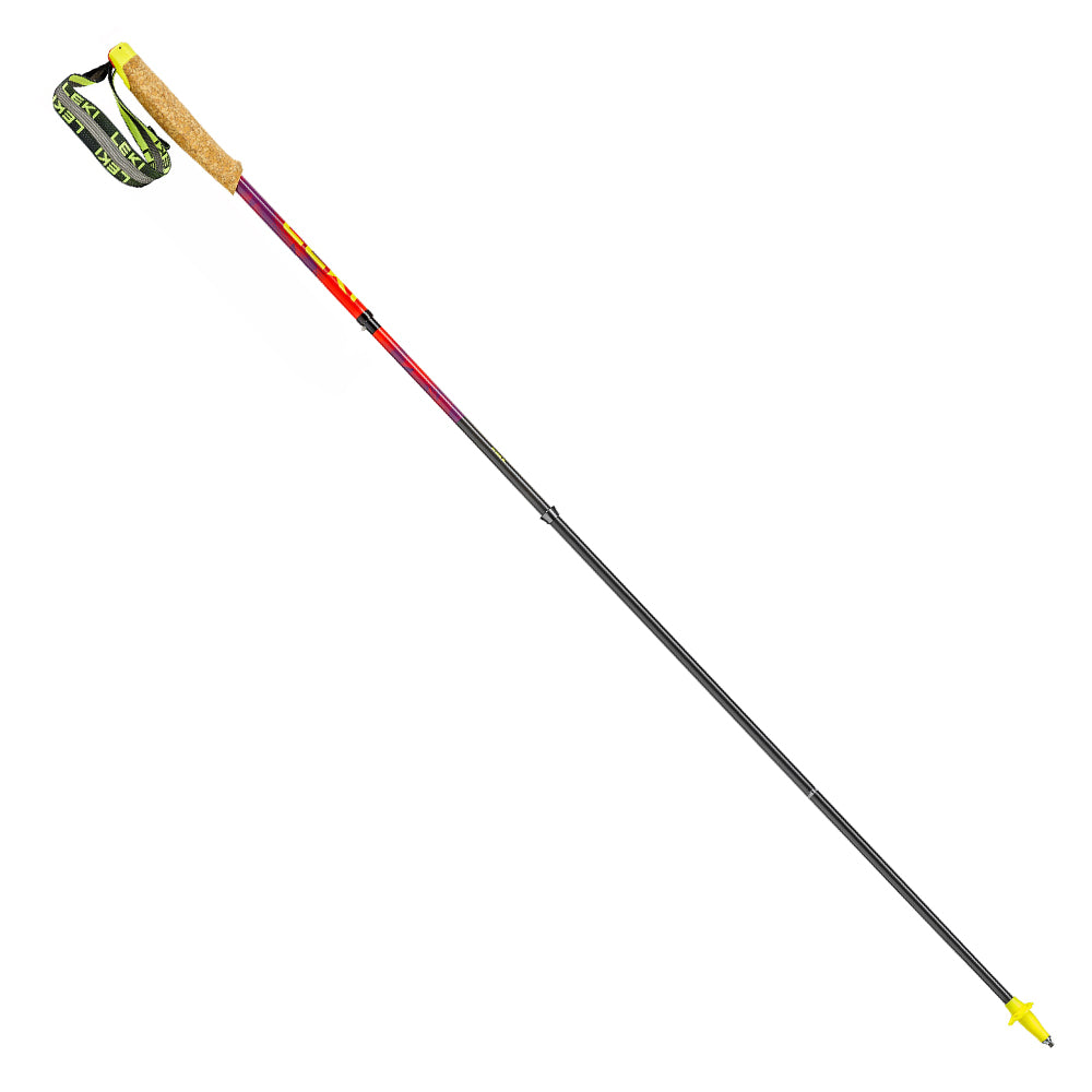 越野跑山杖 Trail running poles Neotrail Pro FX.One Superlite 1pair, bright red-violet-neonyellow