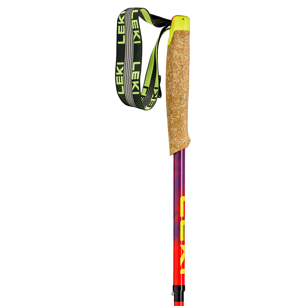 越野跑山杖 Trail running poles Neotrail Pro FX.One Superlite 1pair, bright red-violet-neonyellow