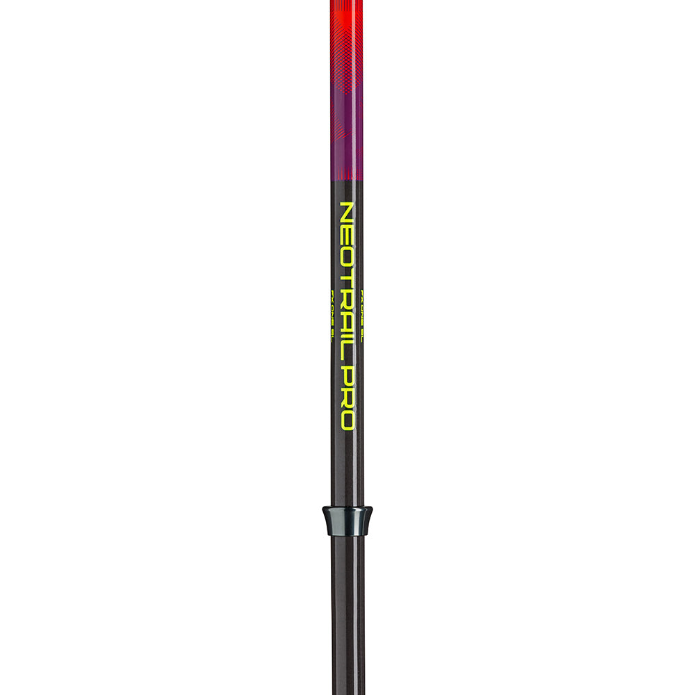 越野跑山杖 Trail running poles Neotrail Pro FX.One Superlite 1pair, bright red-violet-neonyellow