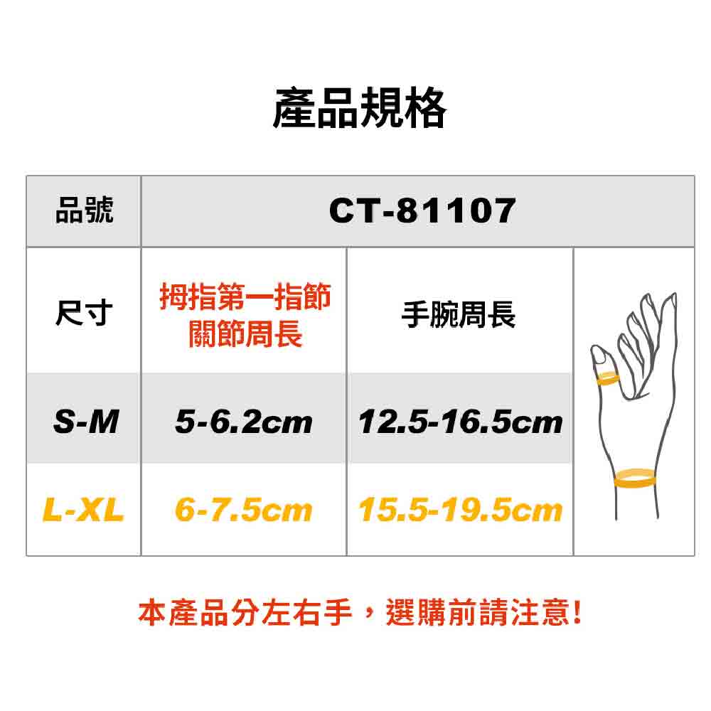 360 Adjustable Thumb & Wrist Support 360姆指護腕 - 1隻