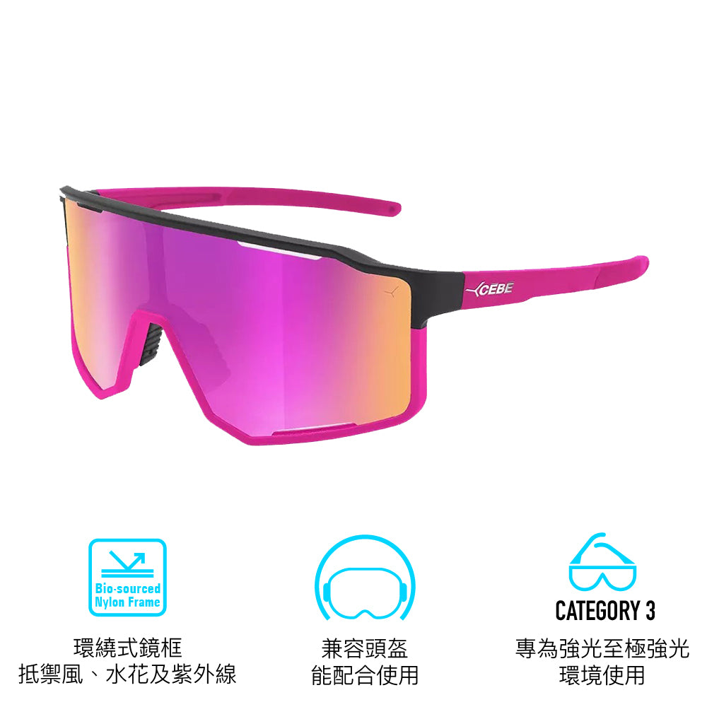 太陽眼鏡 Sunglasses L Outflow Matt Black Pink GRRR3 Cat 3