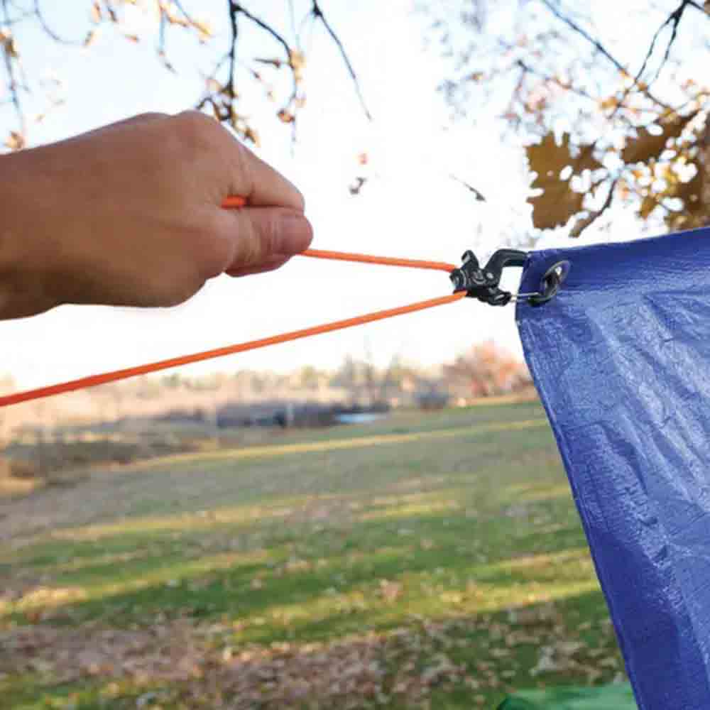 小號鋁制凸輪鉤(配尼龍繩) Cam Jam Slider Lock Cord Tightener