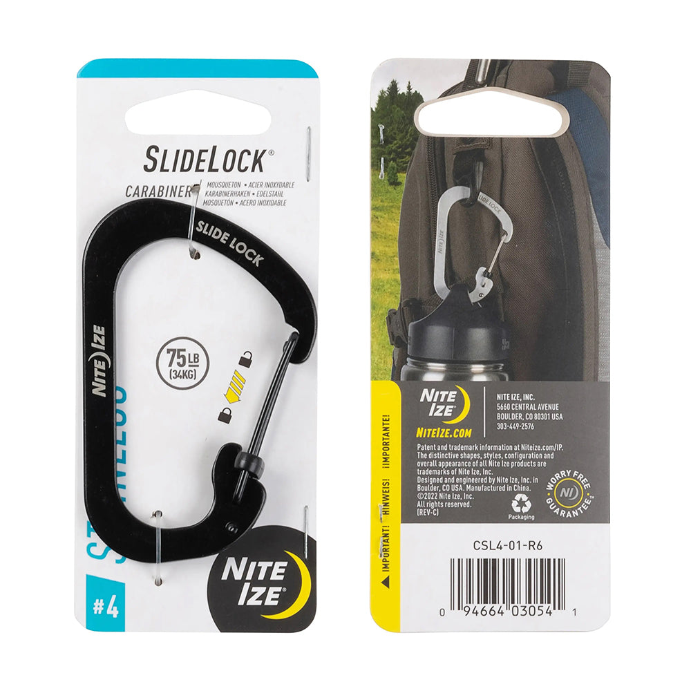 #4帶鎖 C型扣 SlideLock Carabiner #4