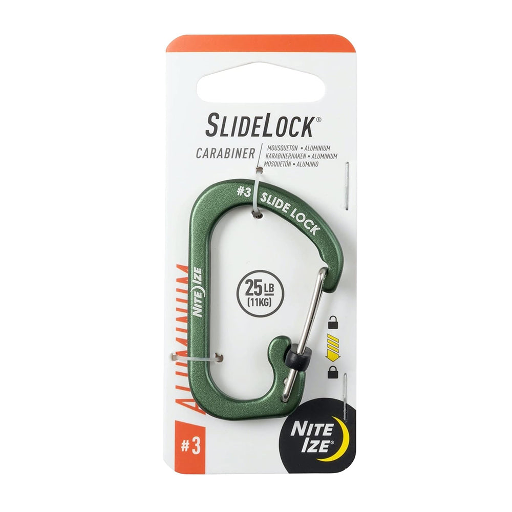 #3 鋁製帶鎖C型扣 Slide Lock Carabiner #3