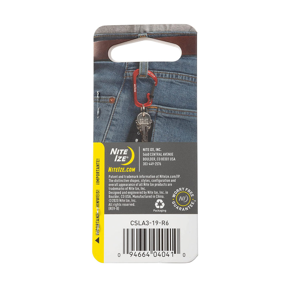 #3 鋁製帶鎖C型扣 Slide Lock Carabiner #3