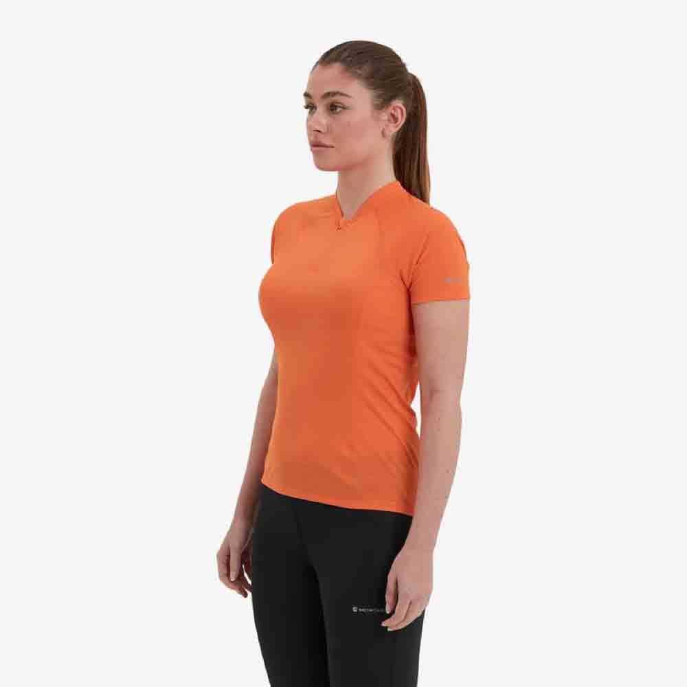 女裝輕量拉鍊排汗T恤 Women Dart Nano Zip T-Shirt