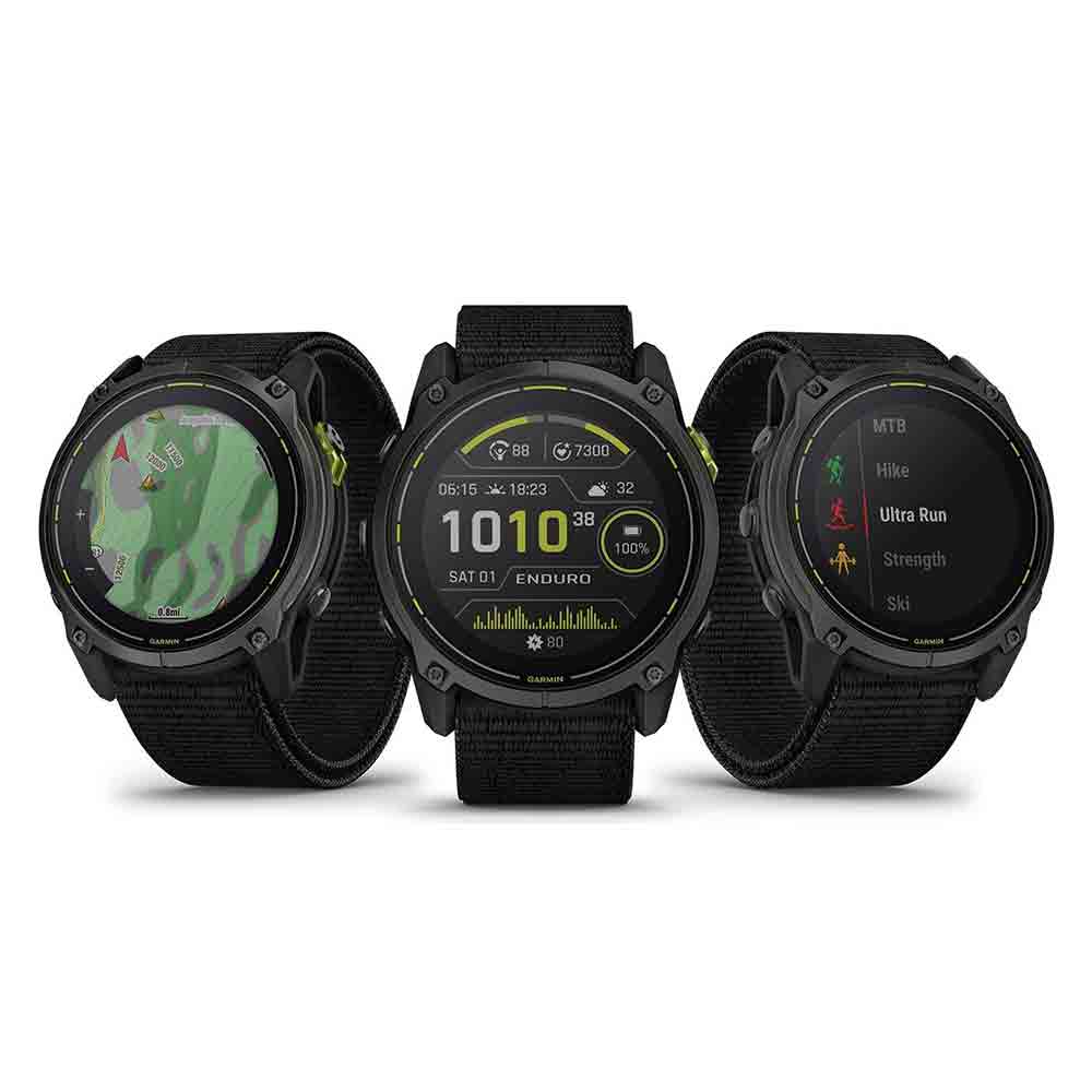 【預售 VIP 優惠,最快二至八星期左右有貨 PreSale VIP Discount Earliest arrival around 2-8 weeks】太陽能 GPS 手錶 Enduro 3 Sapphire Carbon Gray DLC Titanium with Black Nylon