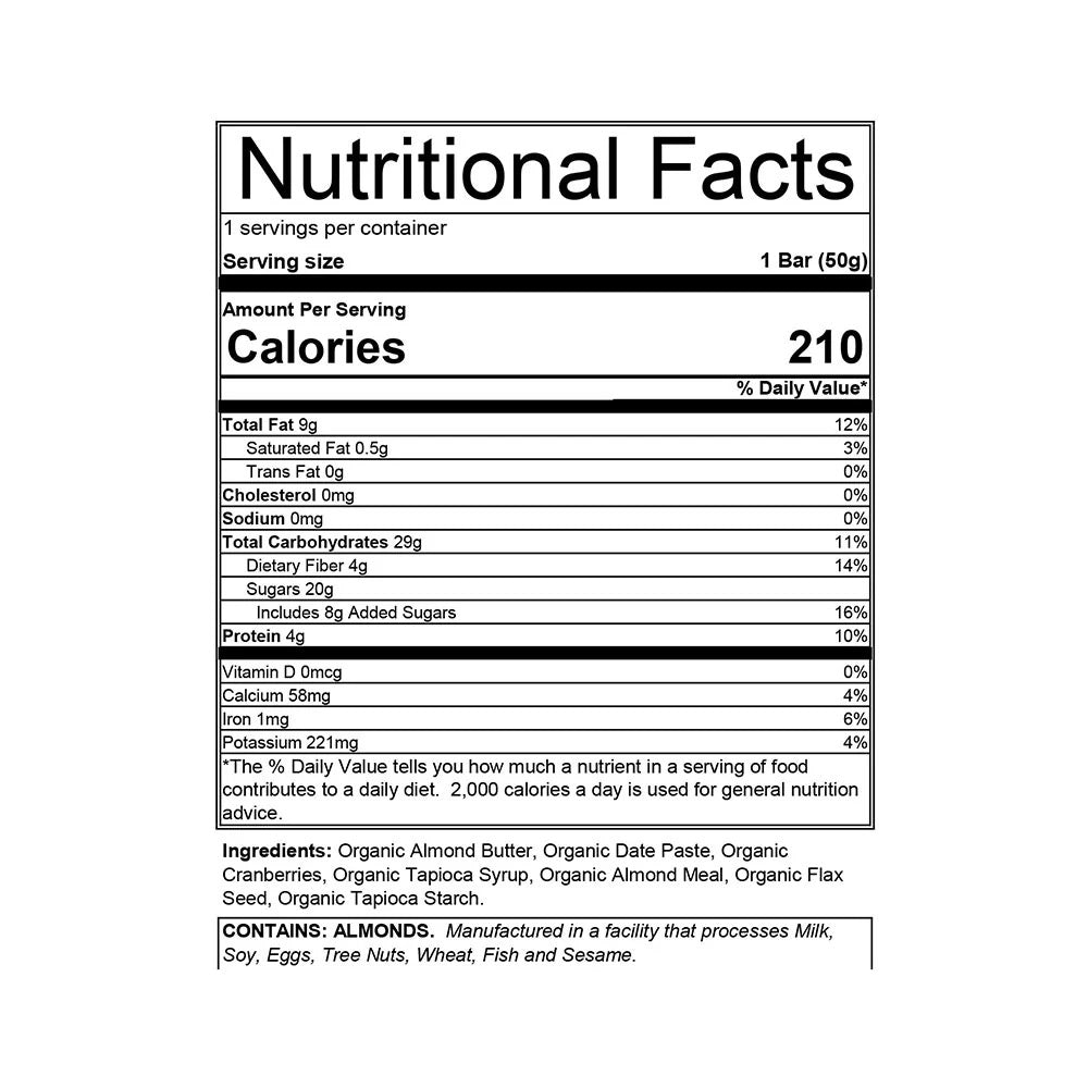 美國製有機能量棒 Made in the US Organic Food Bar