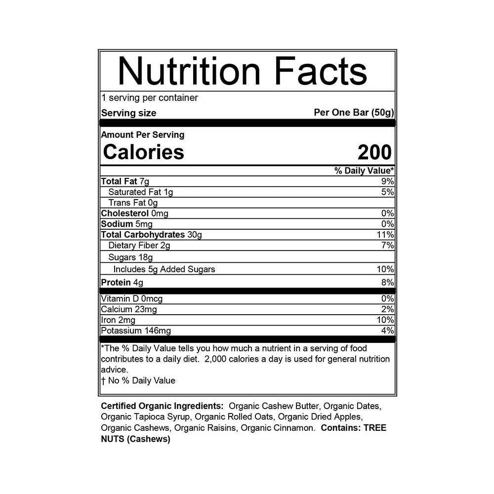 美國製有機能量棒 Made in the US Organic Food Bar