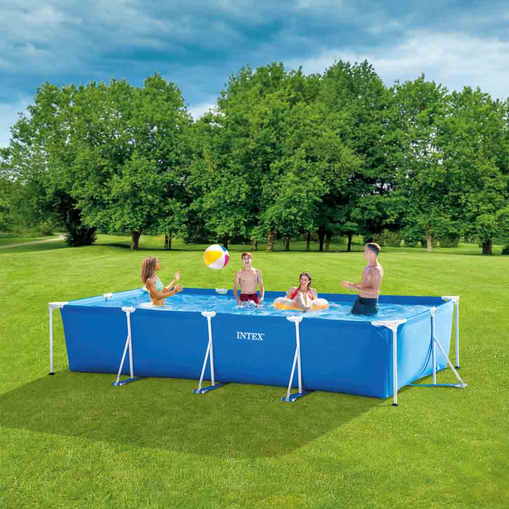 戶外水池連濾水泵 4.5m x 2.2m x 84cm Rectangular Frame Pool Set with Filter pump