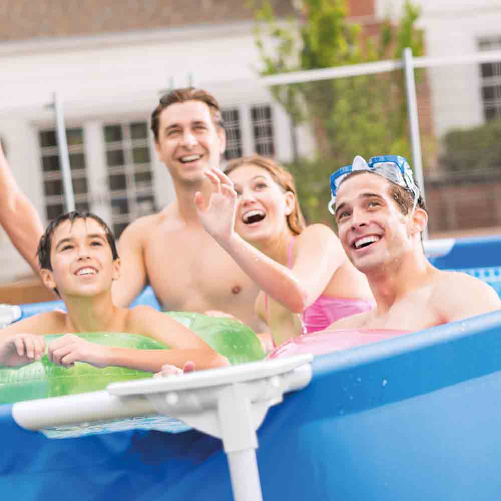 戶外水池連濾水泵 4.5m x 2.2m x 84cm Rectangular Frame Pool Set with Filter pump