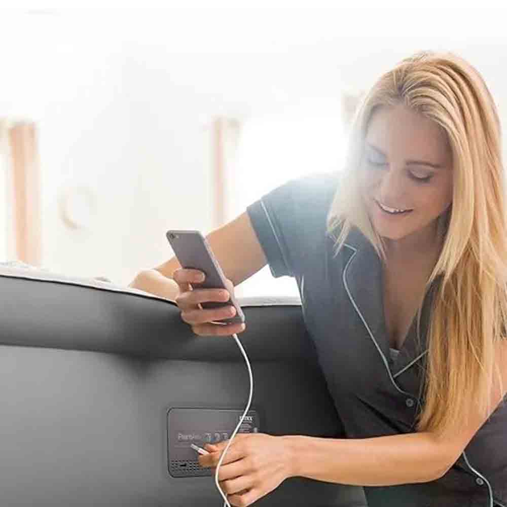 升級豪華露營充氣床墊連內置泵 220-240V Premaire Ii Elevated Airbed W/ Fiber-Tech Rp