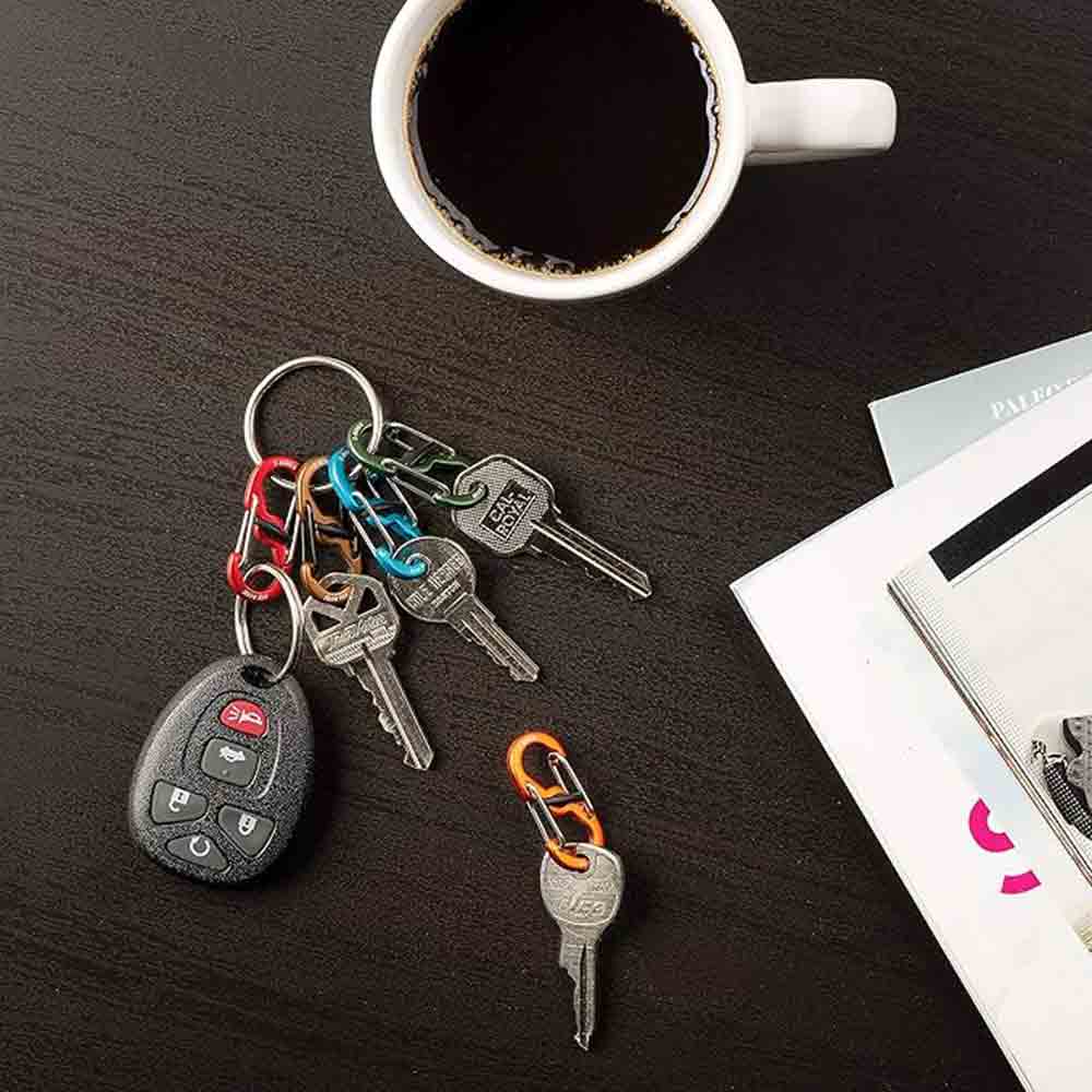 不銹鋼型鑰匙扣圈-8字扣隨機色 Key Ring Locker S-Biner Random Colors