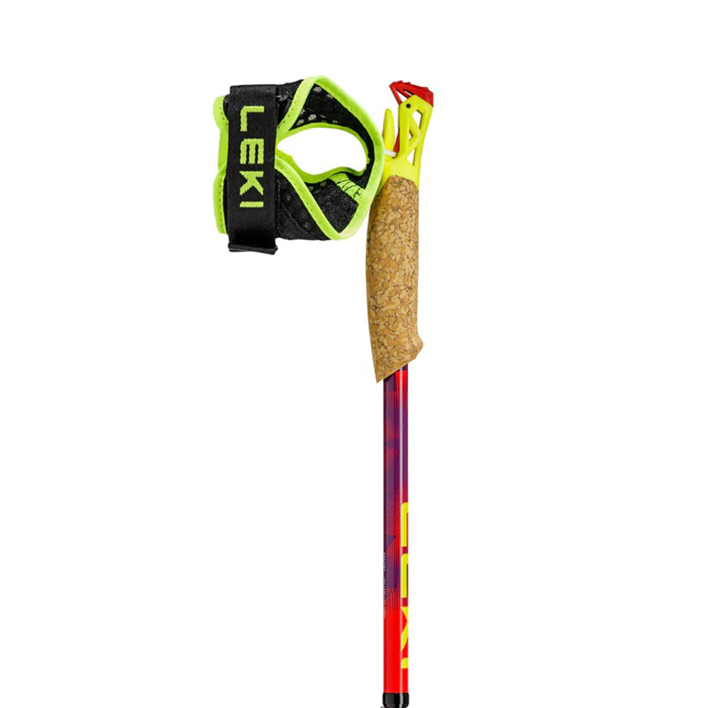 越野跑山杖 Trail running poles Ultratrail FX.One Superlite 1pair, bright red-violet-neonyellow