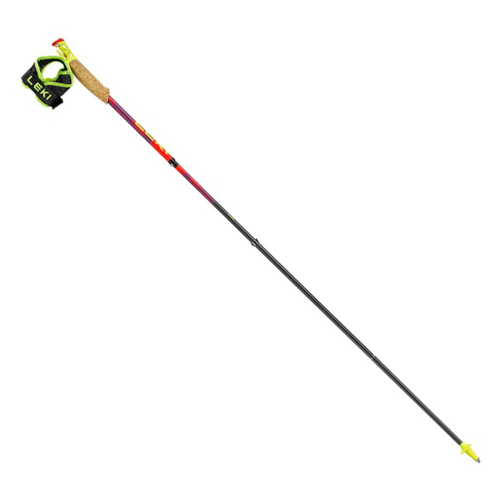 越野跑山杖 Trail running poles Ultratrail FX.One Superlite 1pair, bright red-violet-neonyellow