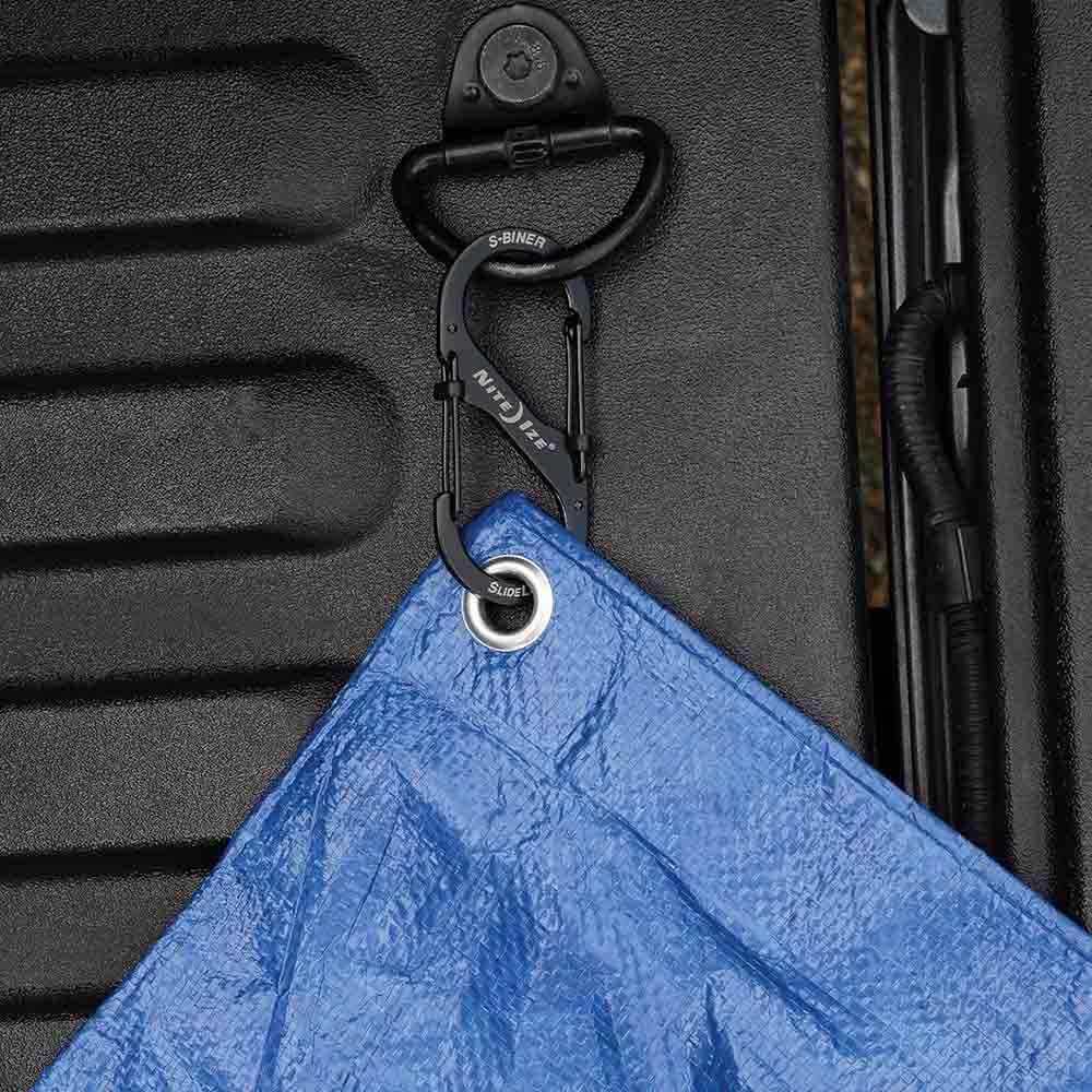 #4帶鎖不鏽鋼八字扣 S-Biner Slidelock Locking Carabiner