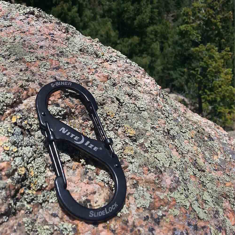 #4帶鎖不鏽鋼八字扣 S-Biner Slidelock Locking Carabiner