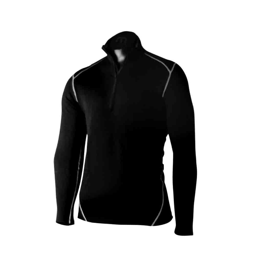 男裝美麗諾羊毛長袖保溫內衣 M Zip Neck Long Sleeves Dual Tech Shirt