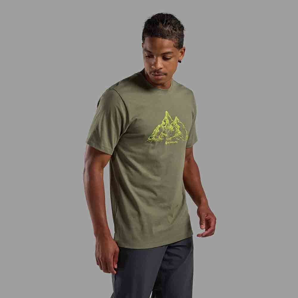男裝有機棉T恤 Men's Dual Mountain T-Shirt