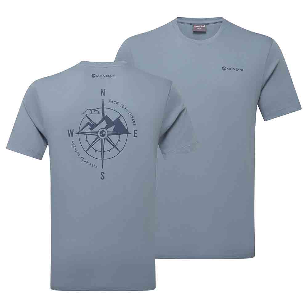 男裝 100% 有機棉 T-Shirt Impact Compass T-Shirt