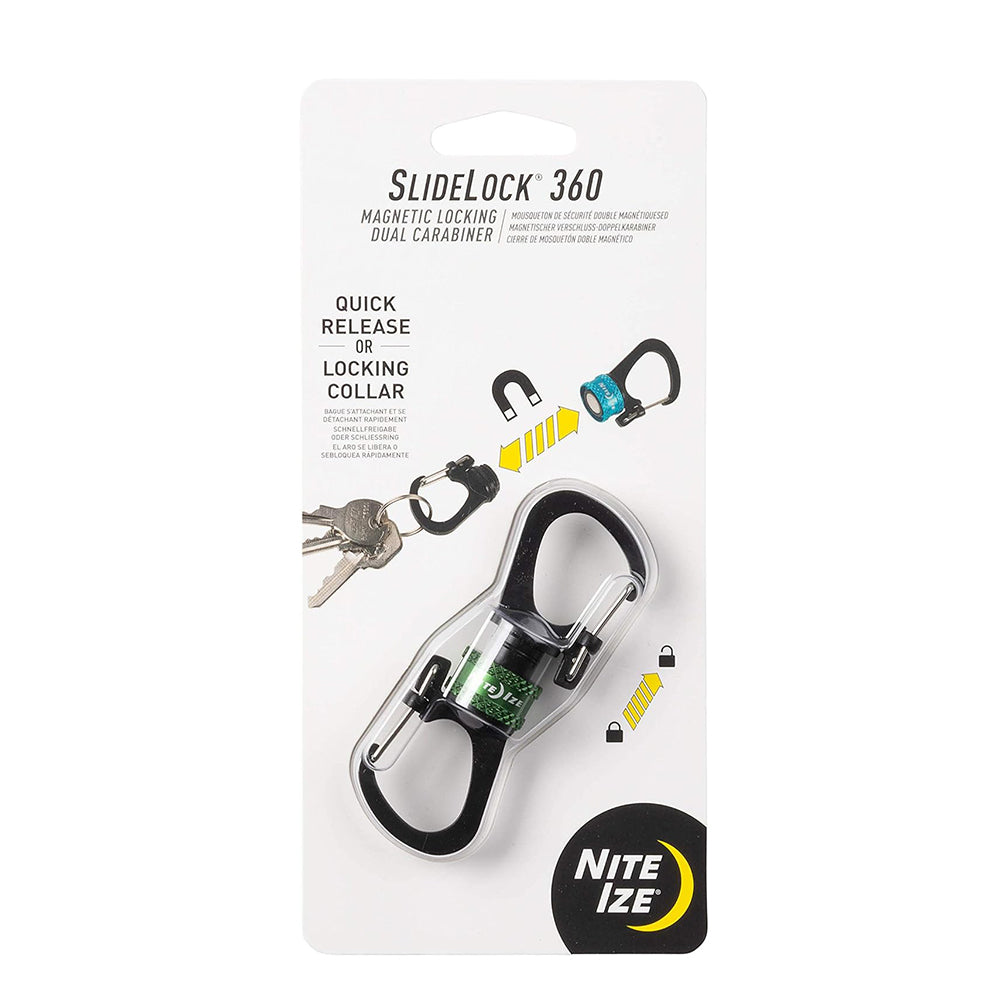 磁吸雙D扣 Slidelock 360 Magnetic Locking Dual Carabiner