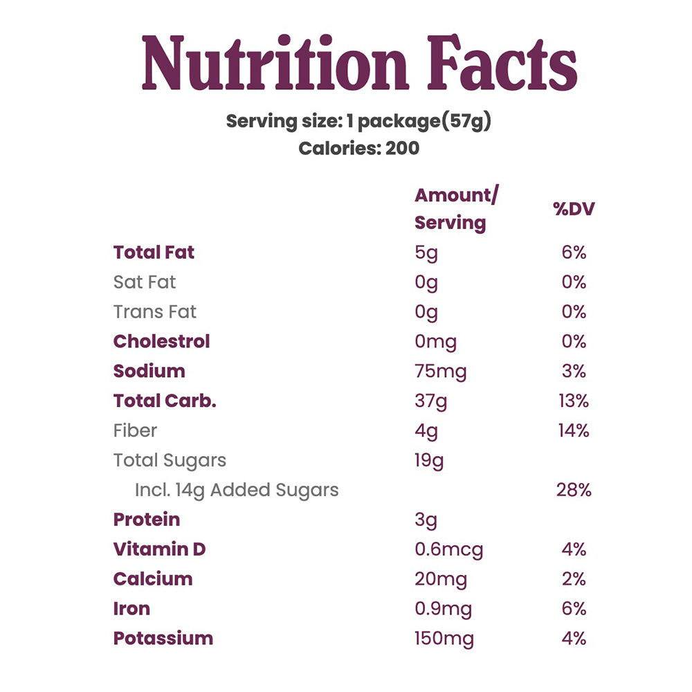 全穀物能量棒 Whole Wheat Fig Bar Original Fig 57g / 2oz