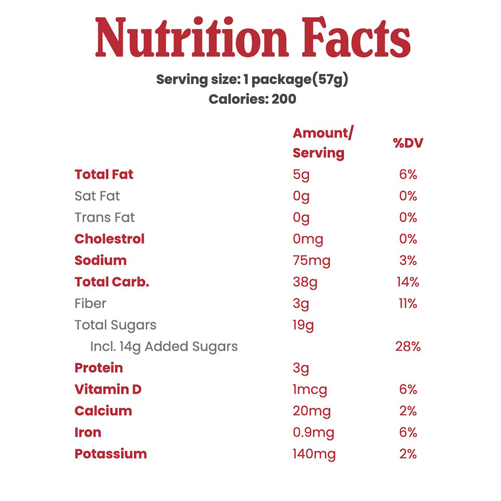 全穀物能量棒 Whole Wheat Fig Bar Strawberry 57g / 2oz