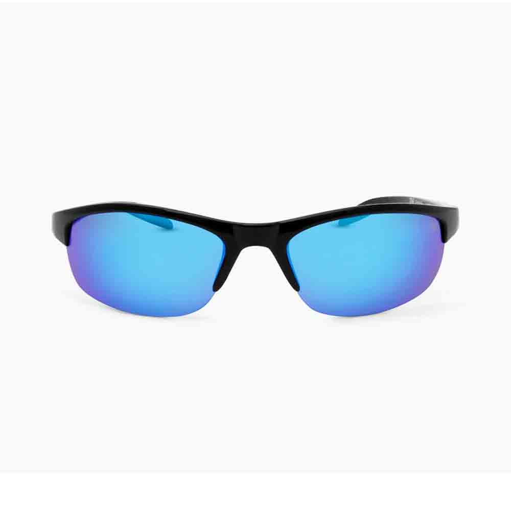 偏光太陽鏡 Alpine Shiny Black Polarized Smoke W/Blue Mirror