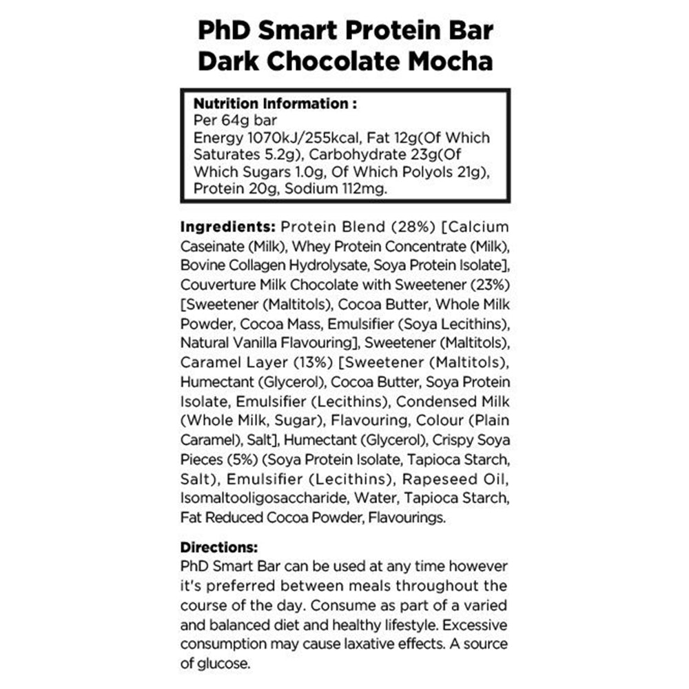 可口能量棒 Smart Bar Dark Chocolate Moncha