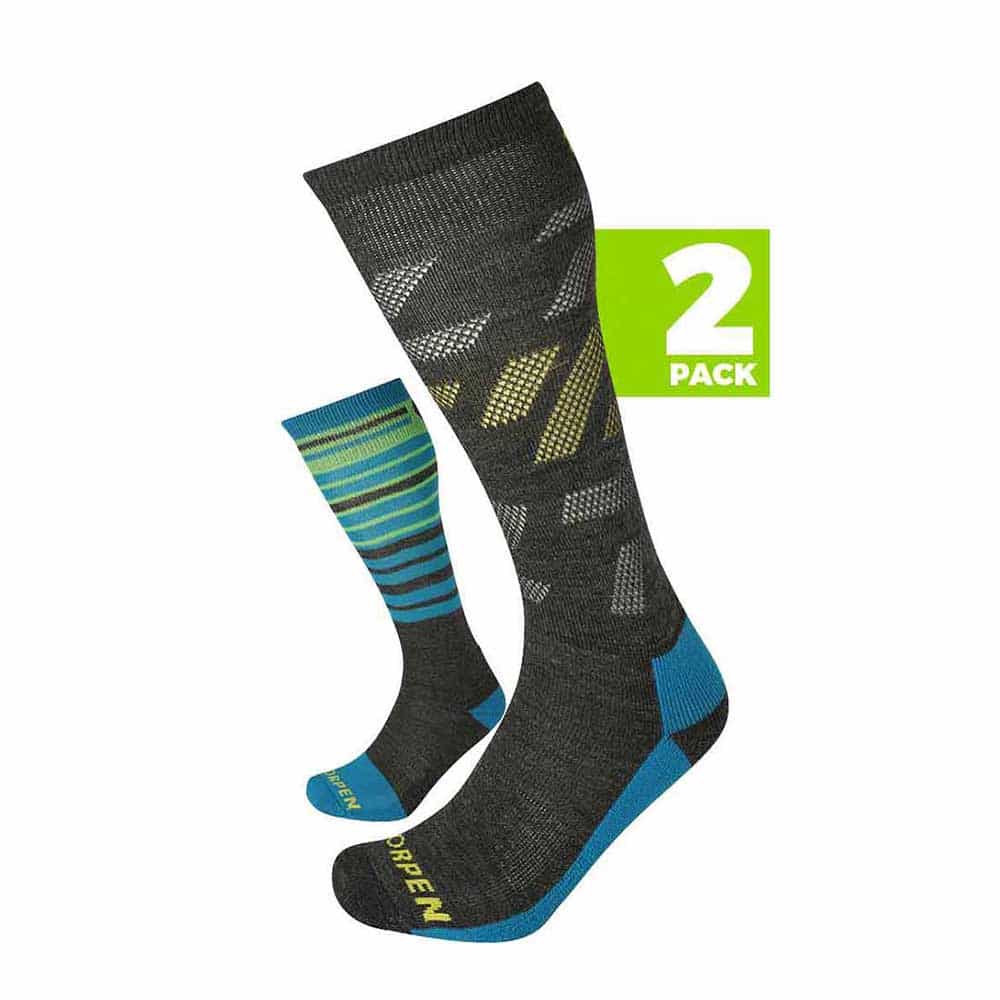 西班牙製中性環保美麗諾羊毛中筒雪襪兩對裝 Ski Mid M 2 pairs Merino Wool ECO