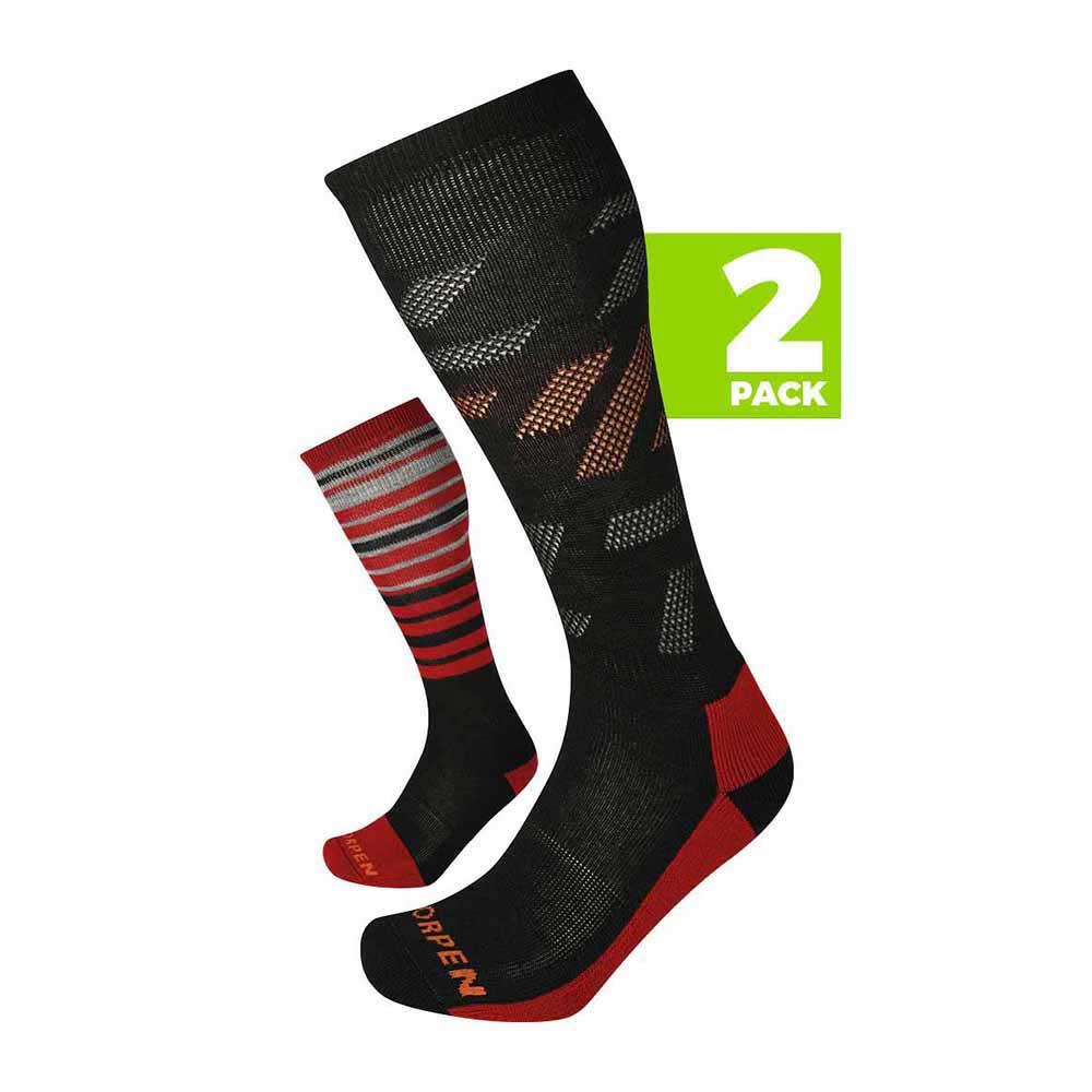 西班牙製中性環保美麗諾羊毛中筒雪襪兩對裝 Ski Mid M 2 pairs Merino Wool ECO