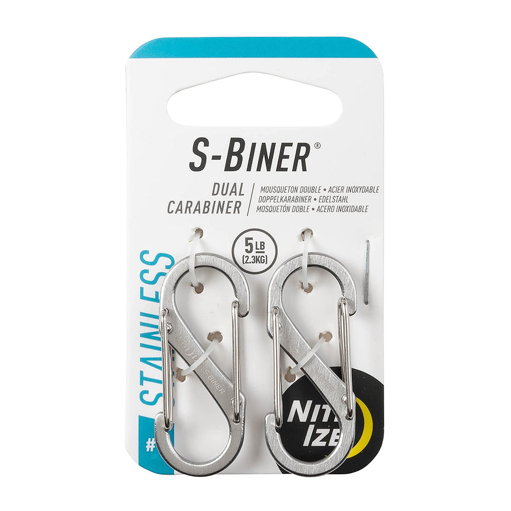 #1 不銹鋼8字扣兩件裝 S-Biner Dual Carabiner #1 2pcs