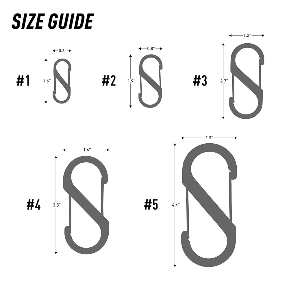 #1 不銹鋼8字扣兩件裝 S-Biner Dual Carabiner #1 2pcs