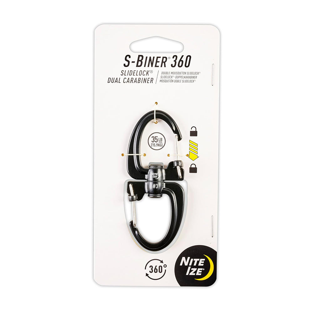 旋轉8字扣 S-Biner 360 Slidelock Dual Carabiner
