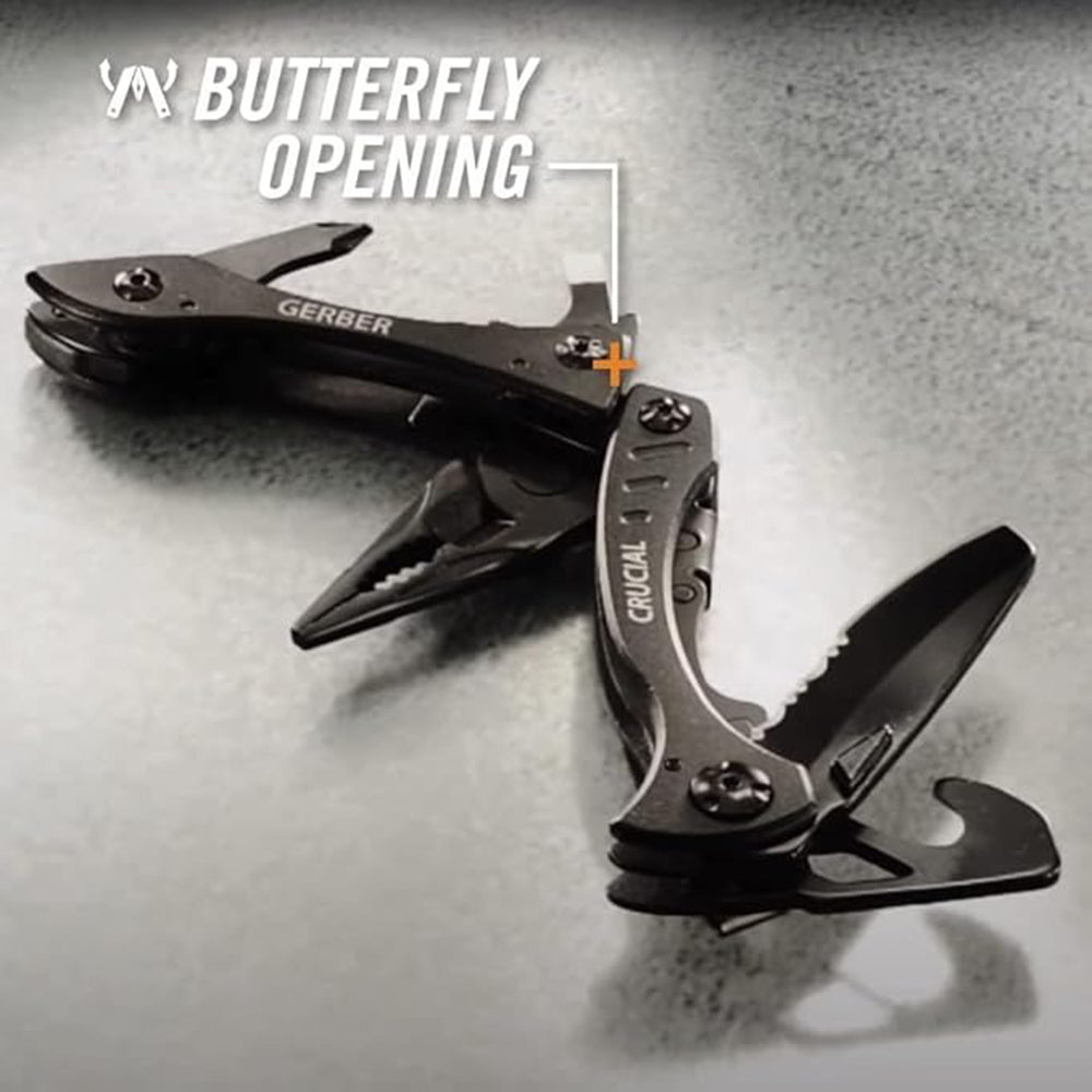 多功能工具 Crucial Black Multi-tool W/Strap Cutter