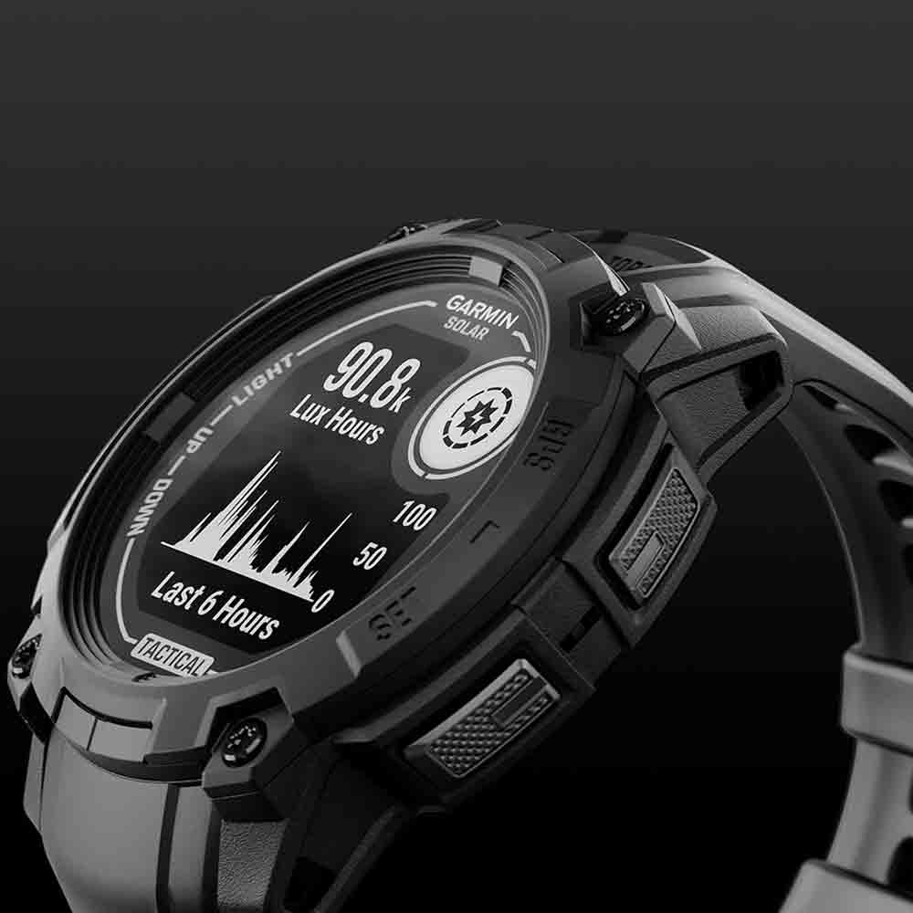 【預售 VIP 優惠,最快二至八星期左右有貨 PreSale VIP Exclusive Earliest arrival around 2-8 weeks】全方位戶外進階GPS太陽能智慧腕錶 Instinct 3 45mm Tactical Solar Black with Black Silicone