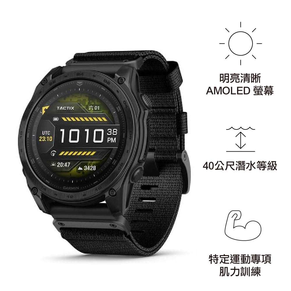 【預售 VIP 優惠,最快二至八星期左右有貨 PreSale VIP Exclusive Earliest arrival around 2-8 weeks】全方位進階軍用戰術錶 Tactix 8 - AMOLED