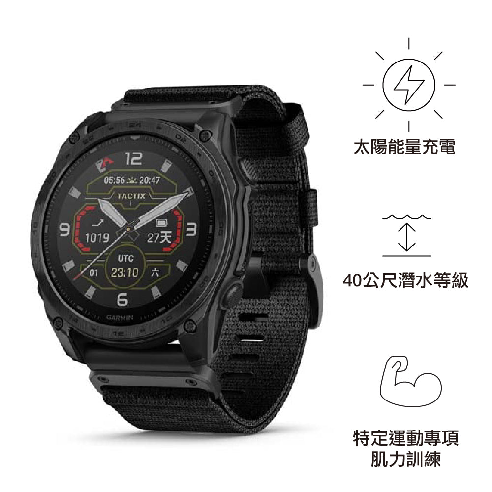 【預售 VIP 優惠,最快二至八星期左右有貨 PreSale VIP Exclusive Earliest arrival around 2-8 weeks】全方位進階軍用戰術錶 Tactix 8 - SOLAR