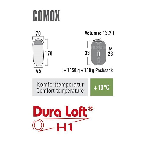 德國童裝木乃伊型睡袋 Comox Light Blue/Orange