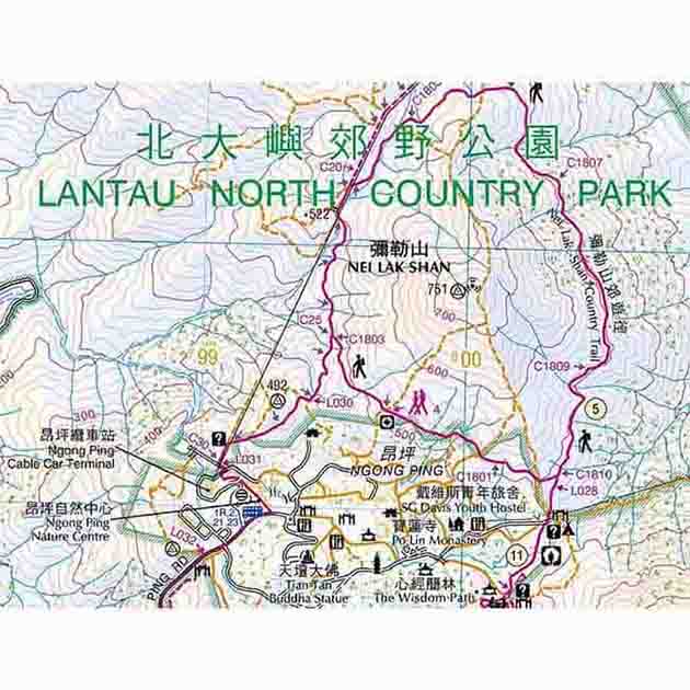 郊區地圖 / 郊遊圖 Countryside Map 1:25,000【必須到店取;Must pick up at our stores】