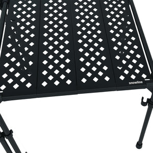 韓國製戶外鋁製摺枱 Cube Backpackers' Table Black