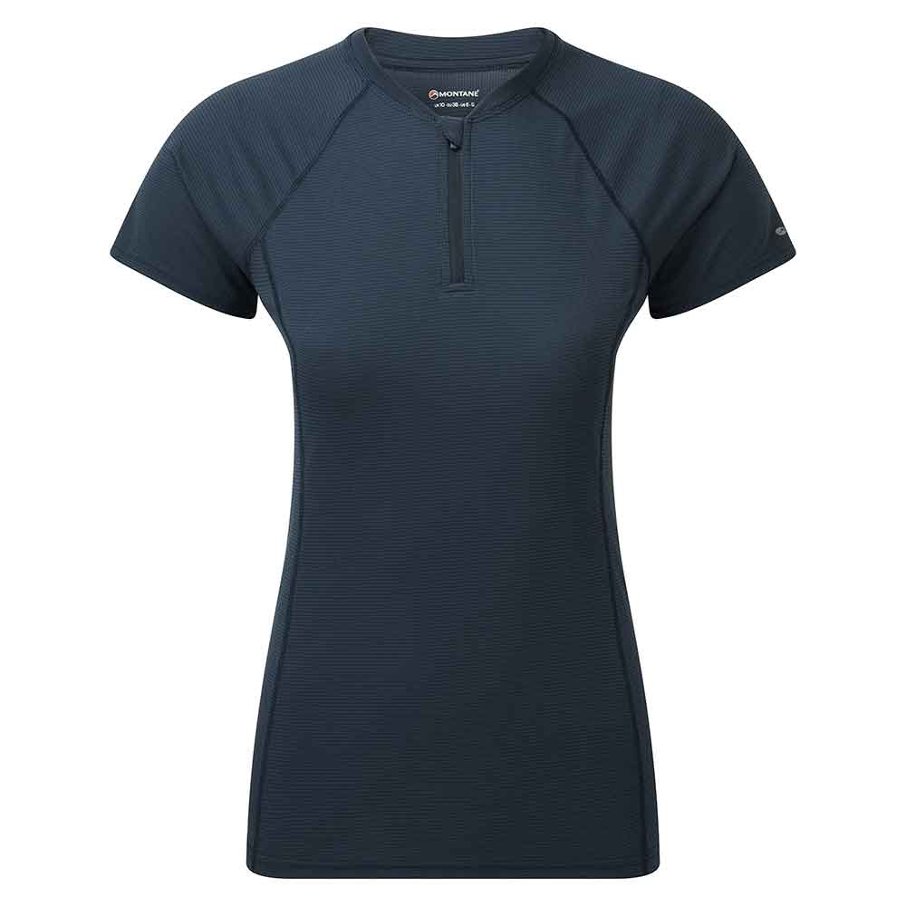 女裝輕量拉鍊排汗T恤 Women Dart Nano Zip T-Shirt