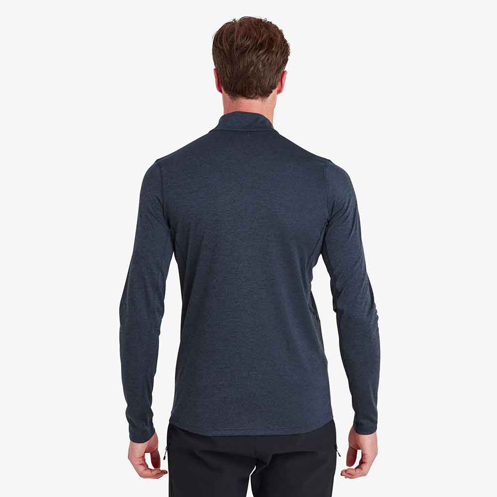 男裝高領拉鍊長袖快乾T恤 Men's Dart Zip Neck LS