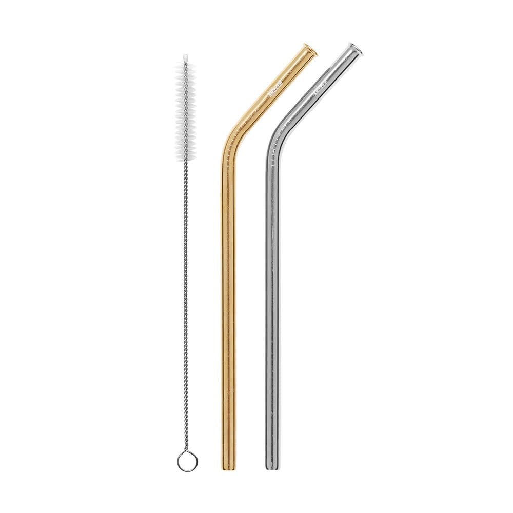 不鏽鋼曲飲管2支套裝 Bent Straw 2